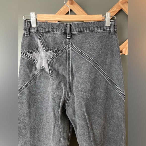 Reformation Star Jeans Black/Dark Grey Size 27 - Picture 6 of 7